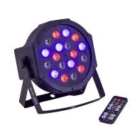 Soundsation PAR-181R - 18x1W (6R, 6G, 6B) LED PAR Lámpa távirányítóval
