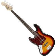 Squier by Fender Vintage Modified Jazz Bass, Left Handed, Rosewood Fretboard, 3-Color Sunburst