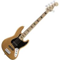Squier by Fender Vintage Modified Jazz Bass V (5 String), Maple Fretboard, Natural