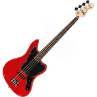 Squier by Fender Vintage Modified Jaguar Bass Special, Rosewood Fretboard, Crimson Red Transparent