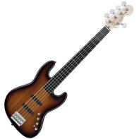 Squier by Fender Deluxe Jazz Bass V Active (5 String), Ebonol Fretboard, 3-Color Sunburst