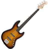 Squier by Fender Deluxe Jazz Bass IV Active (4 String), Ebonol Fretboard, 3-Color Sunburst