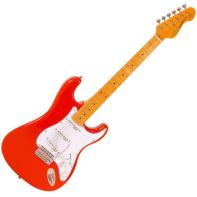 Vintage V6MFR Stratocaster piros