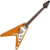 Vintage VV60TA Flying V gitár Trans Amber