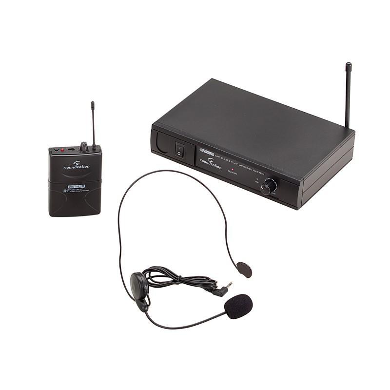 Soundsation WF-U11PD - UHF Plug and Play vezeték nélküli fejpántos mikrofonos rendszer (Freq. 865.00 MHz)